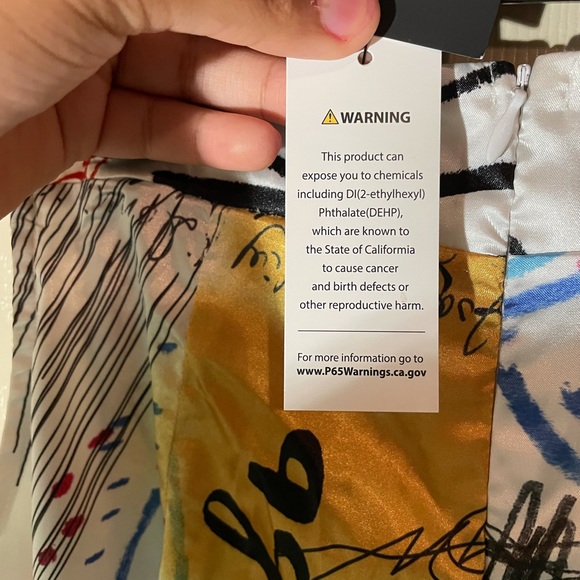 Fashion Nova Silk Pants with cut out - Picture 4 of 4